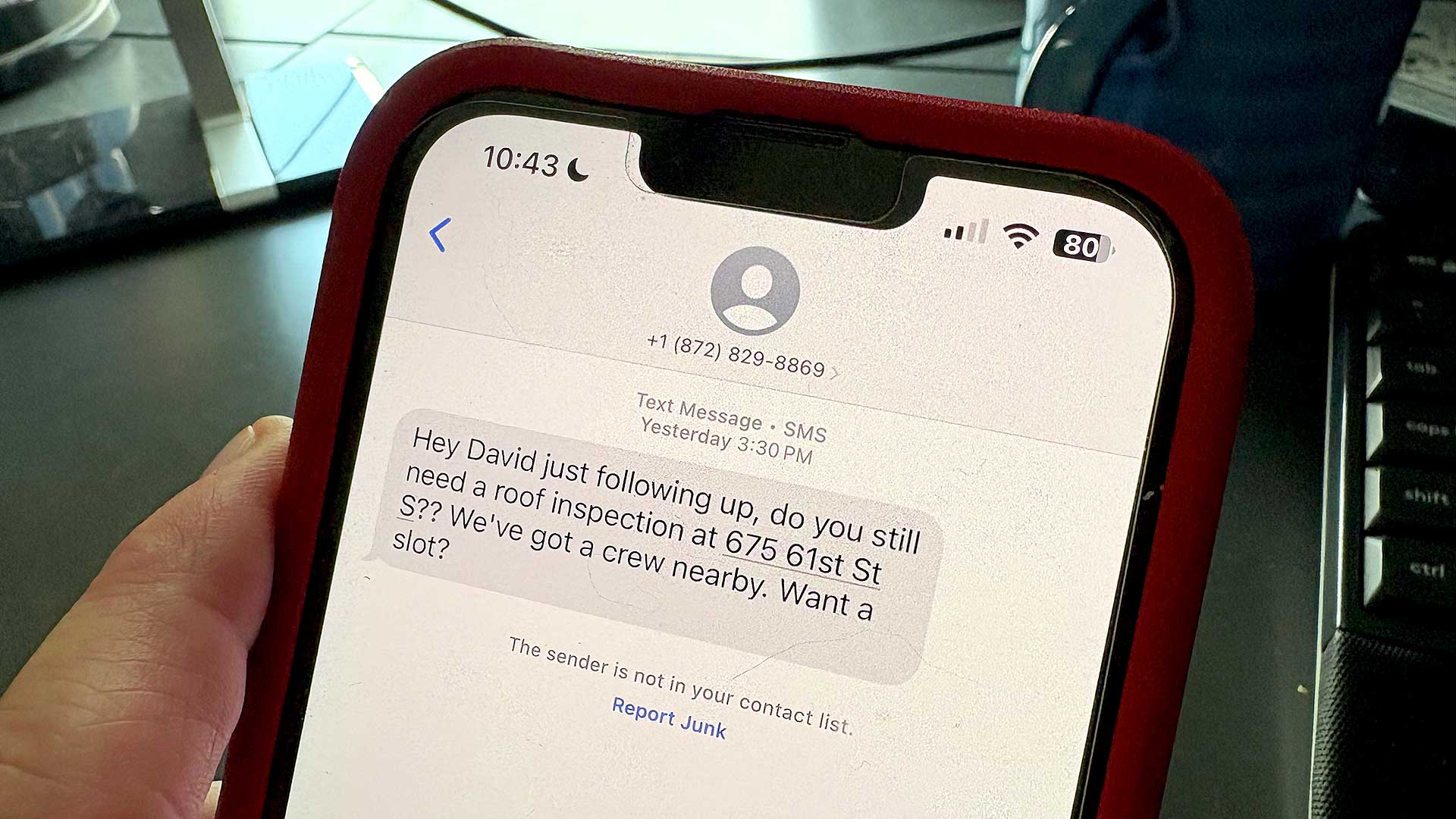 Drew Roofing, St. Petersburg, Florida, Avoid Roofing Scams Sent Via Text